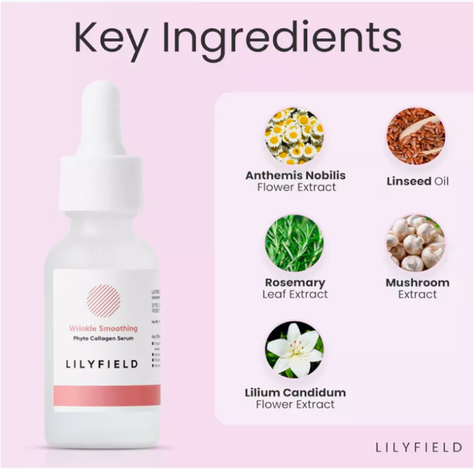 Сыворотка для лица с фитоколлагеном WRINKLE SMOOTHING SERUM